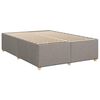 vidaXL Cadre de lit sans matelas taupe 140x200 cm tissu