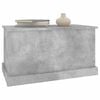 vidaXL Bo&icirc;te de rangement gris b&eacute;ton 70x40x38 cm bois d'ing&eacute;nierie