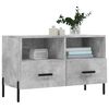 vidaXL Meuble TV Gris b&eacute;ton 80x36x50 cm Bois d'ing&eacute;nierie