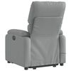 vidaXL Fauteuil inclinable de massage électrique Gris clair Tissu