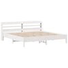vidaXL Cadre de lit sans matelas blanc 180x200 cm bois massif de pin