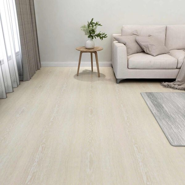 vidaXL Planches de sol 55 pcs Beige 5,11 m&sup2; PVC