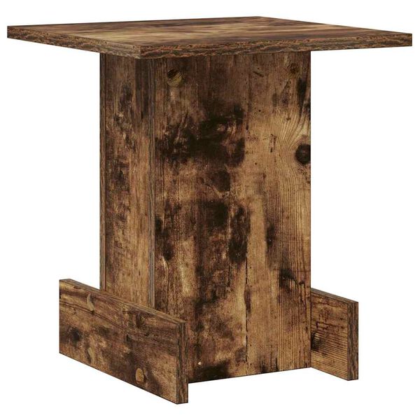 vidaXL Table d'appoint Ch&ecirc;ne fum&eacute; 35,5 x 35 x 40 cm Bois d'ing&eacute;nierie