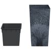 vidaXL Jardini&egrave;re et int&eacute;rieur amovible anthracite 21/49L aspect b&eacute;ton