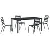 vidaXL Ensemble de salle &agrave; manger pour jardin 5 pc Anthracite