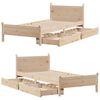 vidaXL Cadre de lit sans matelas 90x200 cm bois de pin massif