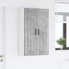 vidaXL Armoire de cuisine avec étagère Gris béton 60 x 31 x 100 cm