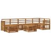 vidaXL Ensemble de canap&eacute;s d'ext&eacute;rieur 7 pc Naturel