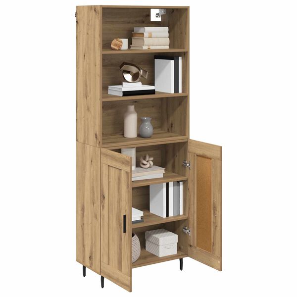 vidaXL Haut Armoire Ch&ecirc;ne artisanal 69,5 x 34 x 180 cm