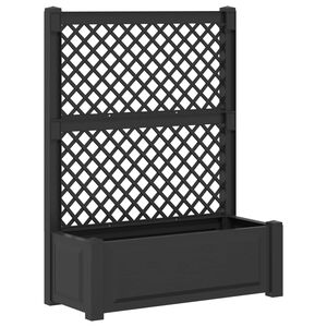 vidaXL Grand bac avec treille Anthracite 99,5 x 43 x 133,5 cm PP