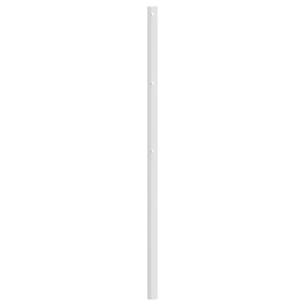 vidaXL T&ecirc;te de lit de remplacement m&eacute;tal blanc 180 cm