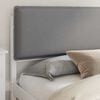 vidaXL Cadre de lit avec t&ecirc;te de lit rembourr&eacute;e Gris clair
