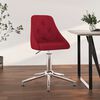 vidaXL Chaise pivotante de bureau Rouge bordeaux Tissu