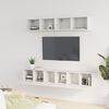 vidaXL Ensemble de meubles TV 5 pcs Blanc Bois d'ing&eacute;nierie