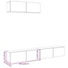 vidaXL Meubles TV muraux 3 pcs chêne artisanal 100x30x30 cm