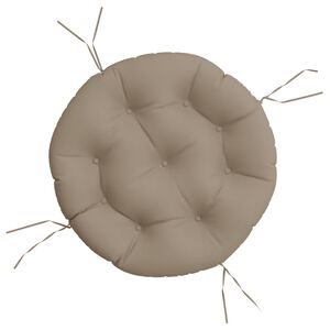 vidaXL Coussin rond taupe &Oslash; 60 x11 cm tissu oxford