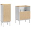 vidaXL Ensemble de mobilier de salle de bain FLORO 2 pcs Blanc
