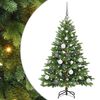 vidaXL Sapin de No&euml;l artificiel avec 150 LED Vert 120 cm PE et PVC