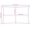 vidaXL Voile de parasol tissu oxford rectangulaire 5x7 m taupe