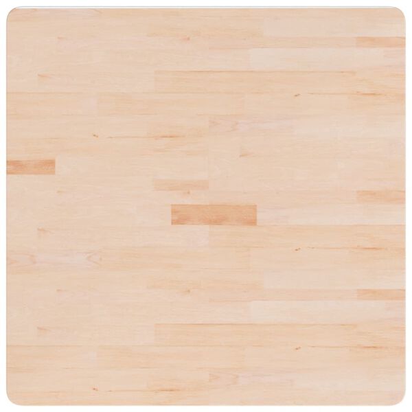 vidaXL Dessus de table carr&eacute; 80x80x2,5 cm Bois ch&ecirc;ne massif non trait&eacute;