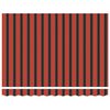 vidaXL Auvent R&eacute;tractable Rouge et Noir 350 x 250 cm Tissu et M&eacute;tal