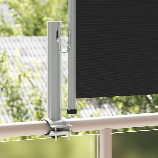 vidaXL Auvent lat&eacute;ral r&eacute;tractable de patio 60x300 cm Noir