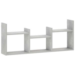 vidaXL &Eacute;tag&egrave;re Murale Gris b&eacute;ton 97,5 x 17 x 40 cm Bois d'ing&eacute;nierie