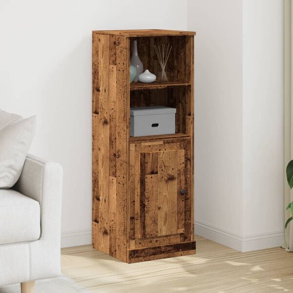 vidaXL Buffet haut vieux bois 36x35,5x103,5 cm bois d'ing&eacute;nierie