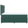 vidaXL Sommier &agrave; lattes de lit et matelas Vert fonc&eacute; 140x190cm Velours