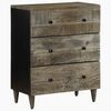 vidaXL Buffet gris clair 60x33,5x75 cm bois de manguier massif
