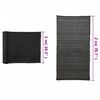 vidaXL Filet brise-vue PEHD 2 x 10 m Noir
