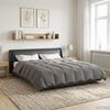 vidaXL Duvet d'&eacute;t&eacute; simple Matelass&eacute; Gris clair 200 x 220 cm Microfibre