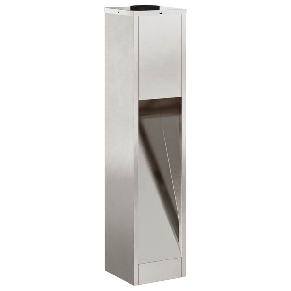 vidaXL Lumi&egrave;re de Chemin LED Solaire 2 pcs Argent&eacute; Acier inoxydable