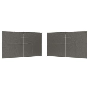 vidaXL Mur de tente de f&ecirc;te 2 pi&egrave;ces 400 x 195 cm Anthracite