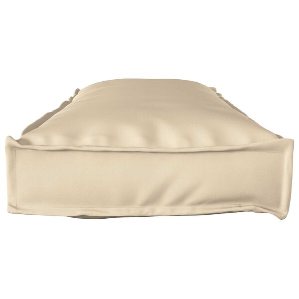 vidaXL Coussin pour banc de palette Beige 120 x 40 x 8 cm Tissu Oxford