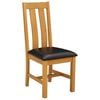 vidaXL Chaise de salle &agrave; manger 2 pc Bois de ch&ecirc;ne massif Noir