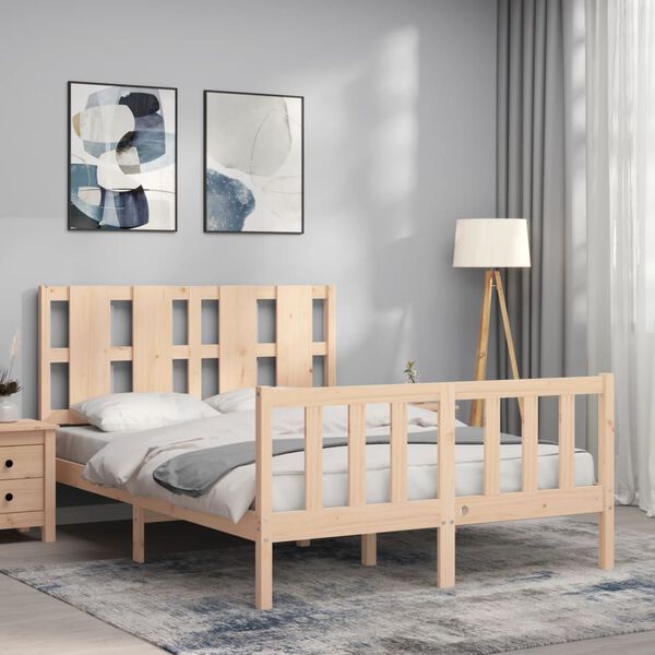 vidaXL Cadre de lit sans matelas 140x200 cm bois massif de pin
