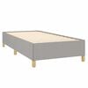 vidaXL Cadre de lit sans matelas gris clair 100x200 cm tissu