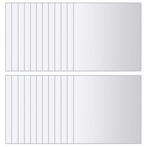 vidaXL Carreaux de miroir 48 pcs Carré Verre