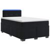vidaXL Lit de box spring avec matelas et LED Noir 120 x 200 cm Velours