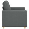 vidaXL Fauteuil Gris foncé 60 cm Tissu