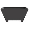 vidaXL Braise Noir 60 x 60 x 30 cm Acier