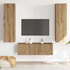 vidaXL Meubles TV muraux 3 pcs ch&ecirc;ne artisanal bois d'ing&eacute;nierie