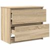 vidaXL Meuble TV ch&ecirc;ne sonoma 60x35x54 cm bois d'ing&eacute;nierie