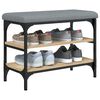 vidaXL Banc &agrave; chaussures ch&ecirc;ne sonoma 62x32x47 cm bois d'ing&eacute;nierie