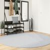vidaXL Tapis HUARTE &agrave; poils courts doux et lavable gris &Oslash; 200 cm