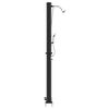 vidaXL Douche solaire extérieure Noir 217 cm PVC et aluminium