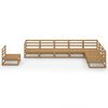 vidaXL Salon de jardin 8 pcs marron miel bois de pin massif
