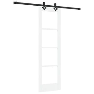 vidaXL Porte coulissante ORKDAL 61 x 198,5 cm Blanc et noir