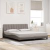 vidaXL Cadre de lit sans matelas Hanko taupe 180x200 cm tissu